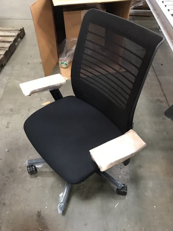 Photo 9 of Steelcase Think Chair, Licorice 3D Knit Back with Black Fabric Seat
