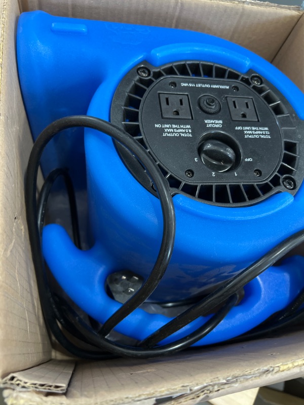 Photo 2 of 
B-Air
VP-20 1/5 HP Air Mover for Water Damage Restoration Carpet Dryer Floor Blower Fan Home and Plumbing Use in Blue