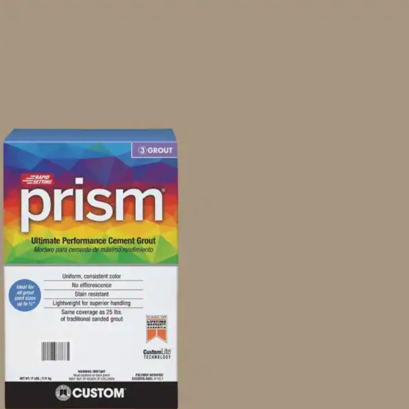 Photo 1 of 
Custom Building Products
Prism #145 Light Smoke 17 lb. Grout