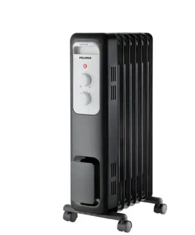 Photo 1 of 
Pelonis
1,500-Watt Oil-Filled Radiant Electric Space Heater with Thermostat