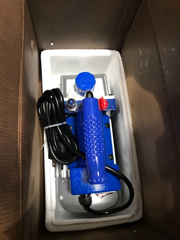 Photo 2 of ***PARTS ONLY*** 2 GALLON PLASTIC LID VACUUM CHAMBER WITH PUMP, DEGASSING CHAMBER AND 3CFM SINGLE STAGE VACUUM PUMP PERFECT FOR STABILIZING WOOD
