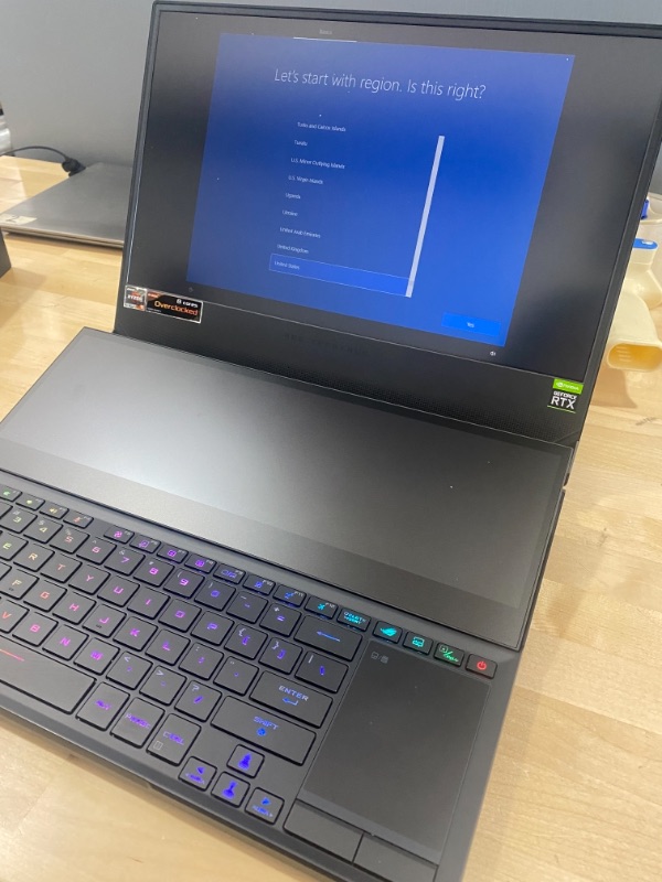 Photo 7 of ASUS ROG Zephyrus Duo SE 15 Gaming & Entertainment Laptop (AMD Ryzen 9 5900HX 8-Core, 32GB RAM, 2TB PCIe SSD, RTX 3080, 15.6" 300Hz Full HD (1920x1080), WiFi, Win 10 Pro) (Renewed)
