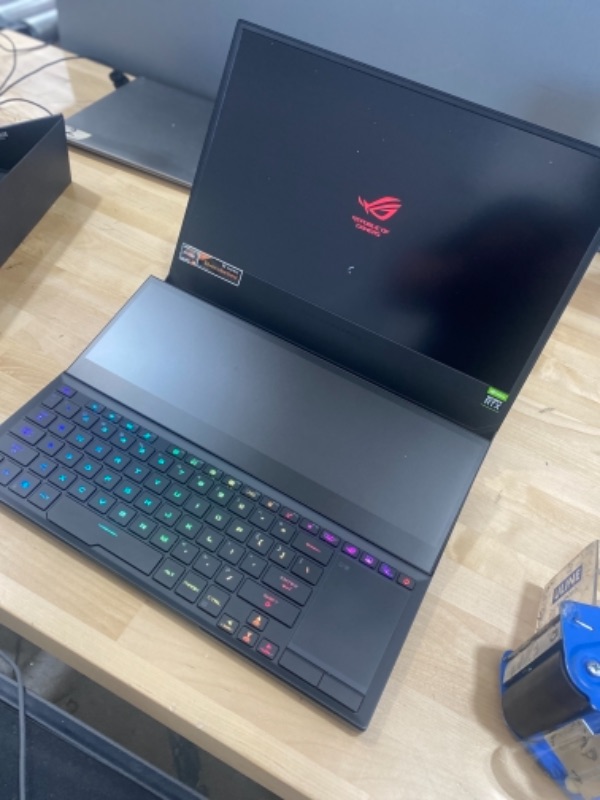 Photo 6 of ASUS ROG Zephyrus Duo SE 15 Gaming & Entertainment Laptop (AMD Ryzen 9 5900HX 8-Core, 32GB RAM, 2TB PCIe SSD, RTX 3080, 15.6" 300Hz Full HD (1920x1080), WiFi, Win 10 Pro) (Renewed)
