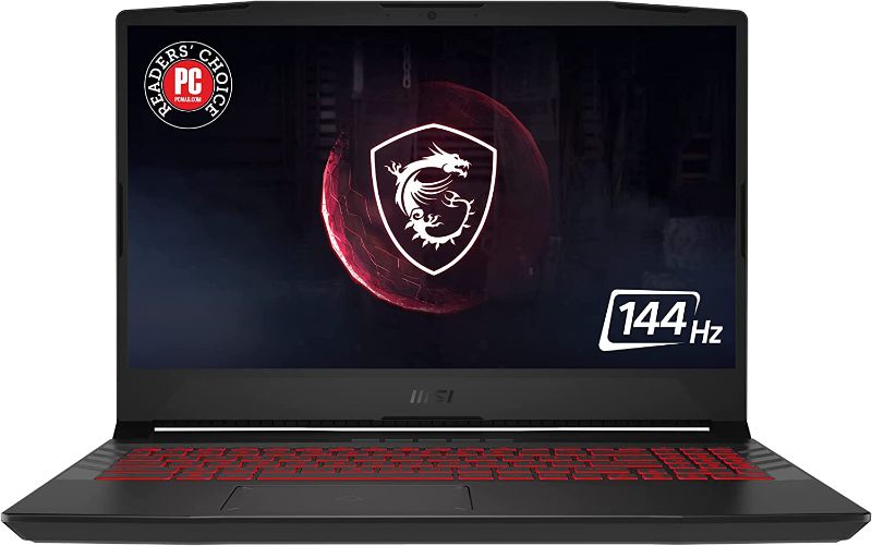 Photo 1 of MSI GL66 Gaming Laptop: 15.6" 144Hz FHD 1080p Display, Intel Core i7-11800H, NVIDIA GeForce RTX 3070, 16GB, 512GB SSD, Win10, Black (11UGK-001)
