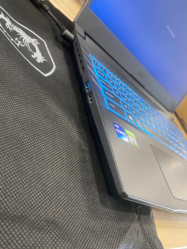 Photo 5 of MSI GL66 Gaming Laptop: 15.6" 144Hz FHD 1080p Display, Intel Core i7-11800H, NVIDIA GeForce RTX 3070, 16GB, 512GB SSD, Win10, Black (11UGK-001)
