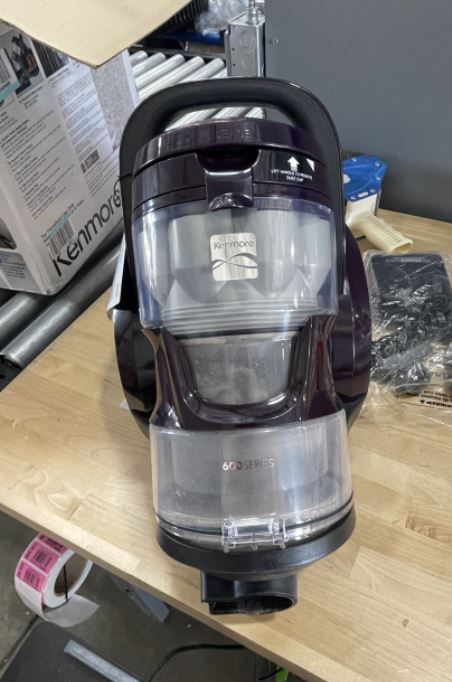 Photo 12 of Kenmore Friendly Lightweight Bagless Compact Canister Vacuum with Pet Powermate, HEPA, Extended Telescoping Wand, Retractable Cord and 2 Cleaning Tools, Motor Power, purple