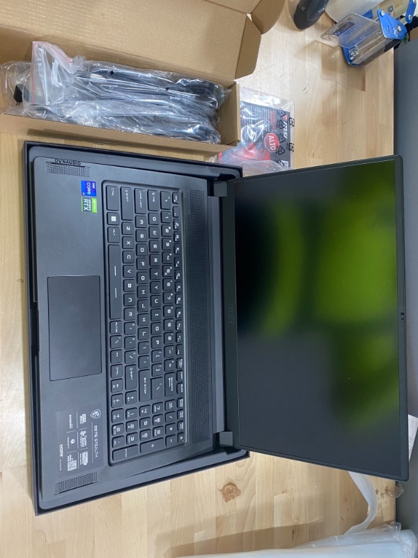 Photo 5 of MSI GS76 Stealth 17.3" 4K Display Gaming Laptop: Intel Core i9-11900H, NVIDIA GeForce RTX 3080, 64GB, 2TB SSD, Wi-Fi 6, Thunderbolt 4, Win 10: Black 11UH-078
