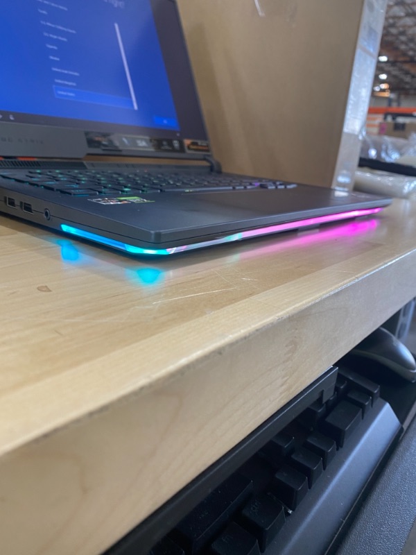 Photo 2 of ASUS ROG Strix G15 (2021) Gaming Laptop, 15.6” 300Hz IPS Type FHD Display, NVIDIA GeForce RTX 3070, AMD Ryzen R9-5900HX, 32GB DDR4, 1TB PCIe SSD, Per-Key RGB Keyboard, Windows 10, G513QR-AS98
