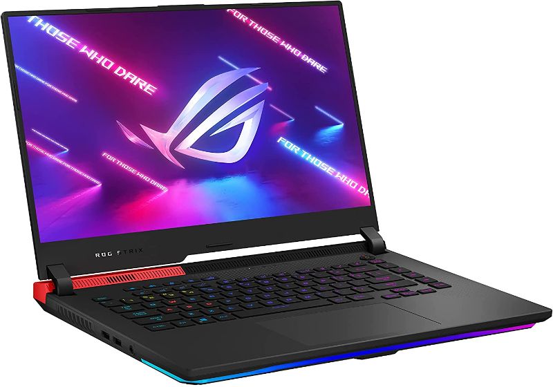 Photo 1 of ASUS ROG Strix G15 (2021) Gaming Laptop, 15.6” 300Hz IPS Type FHD Display, NVIDIA GeForce RTX 3070, AMD Ryzen R9-5900HX, 32GB DDR4, 1TB PCIe SSD, Per-Key RGB Keyboard, Windows 10, G513QR-AS98
