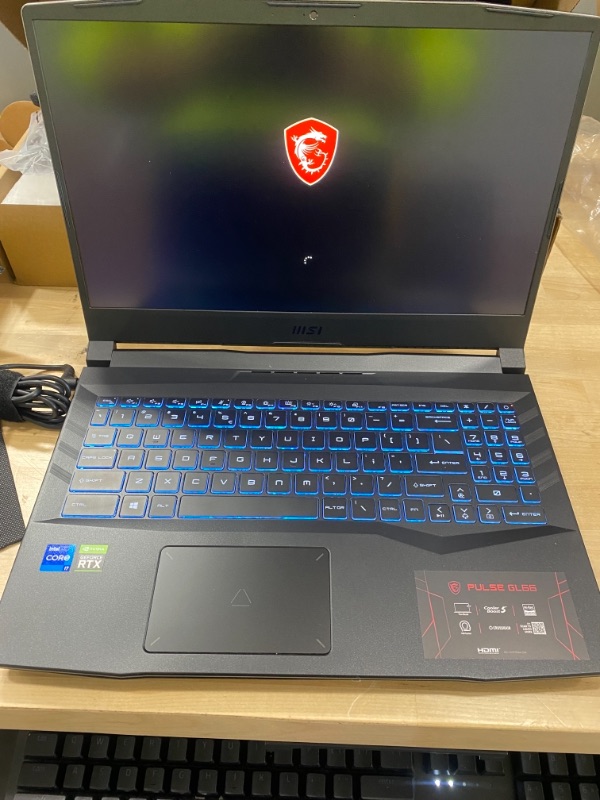 Photo 2 of  MSI GL66 Gaming Laptop: 15.6" 144Hz FHD 1080p Display, Intel Core i7-11800H, NVIDIA GeForce RTX 3070, 16GB, 512GB SSD, Win10, Black (11UGK-001)
