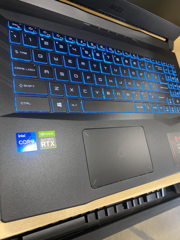 Photo 5 of  MSI GL66 Gaming Laptop: 15.6" 144Hz FHD 1080p Display, Intel Core i7-11800H, NVIDIA GeForce RTX 3070, 16GB, 512GB SSD, Win10, Black (11UGK-001)
