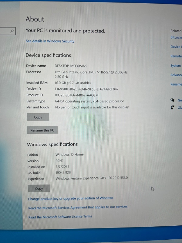 Photo 8 of LG Gram 17Z95P Laptop 17" Ultra-Lightweight, IPS, (2560 x 1600), Intel Evo 11th gen CORE i7 , 16GB RAM, 2TB SSD, Windows 11 Home, 80Wh Battery, Alexa Built-in, 2X USB-C, HDMI, USB-A – Black