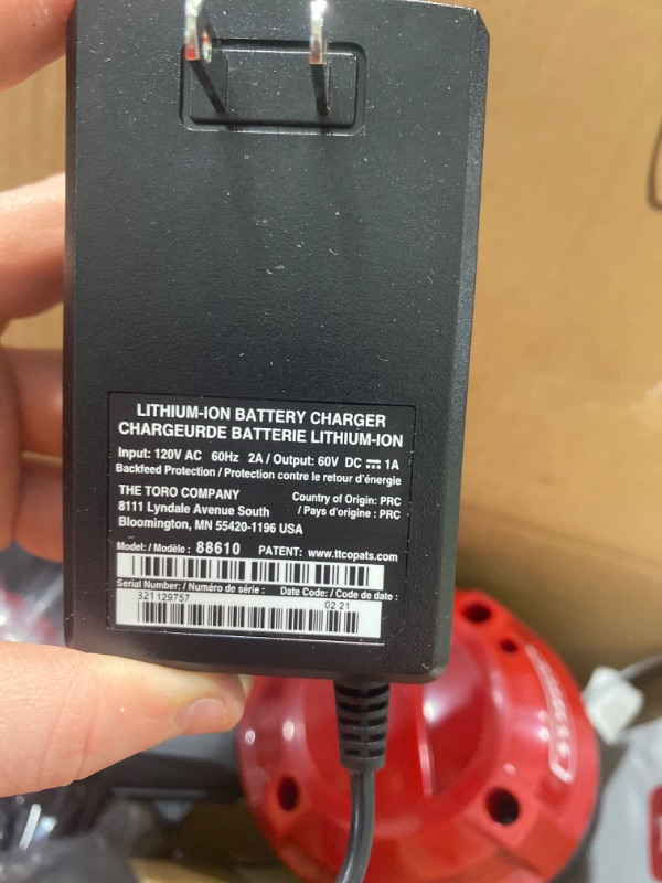 Photo 3 of *BATTERY FAULTY* 60-Volt Max Lithium-Ion Brushless Cordless 15 in. / 13 in. String Trimmer - 2.0 Ah Battery and Charger Included
