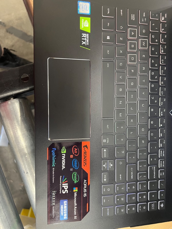 Photo 8 of GIGABYTE - 15.6" Gaming Laptop - Intel Core i7 - 16GB Memory - NVIDIA GeForce RTX 2070 - 500gb  Hard Drive - Black