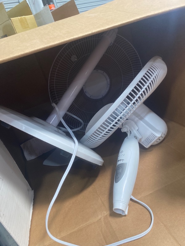 Photo 2 of BLACK+DECKER 16" Stand Fan with Remote, White
