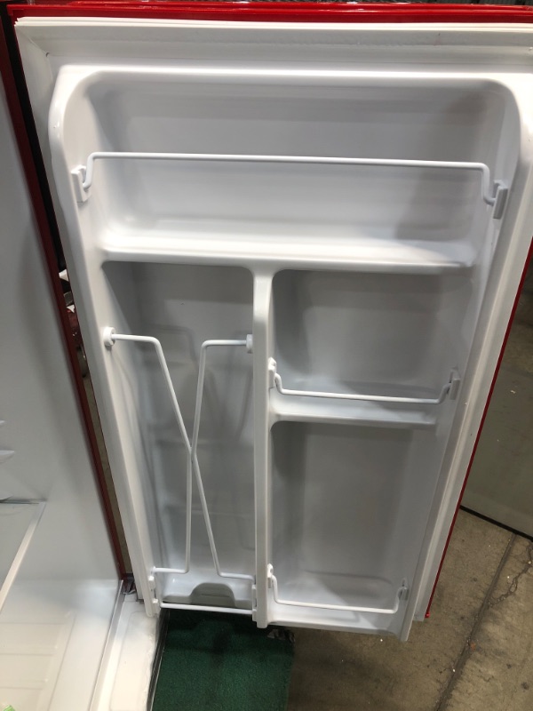 Photo 4 of ***PARTS ONLY*** Frigidaire Retro Bar Fridge Refrigerator with Side Bottle Opener, 3.2 cu. ft, Red
