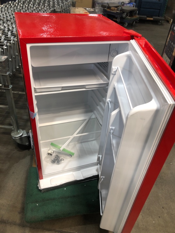 Photo 2 of ***PARTS ONLY*** Frigidaire Retro Bar Fridge Refrigerator with Side Bottle Opener, 3.2 cu. ft, Red
