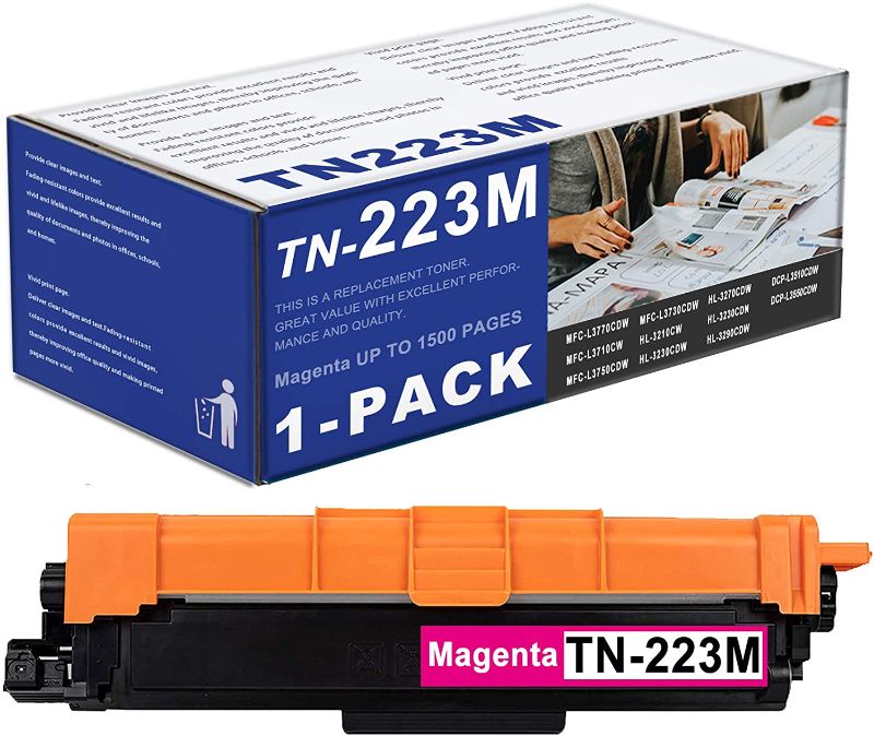 Photo 1 of 1 Pack TN-223M TN223M Magenta Toner Cartridge