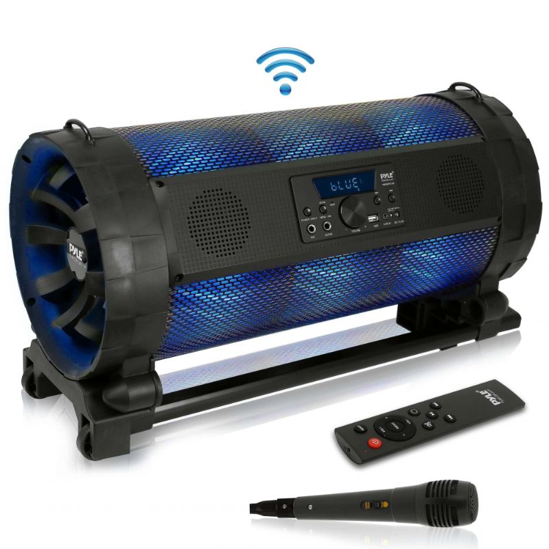 Photo 1 of Pyle Portable Bluetooth Boombox Stereo System 600 W Digital Outdoor Wireless Loud Speaker wLED Lights