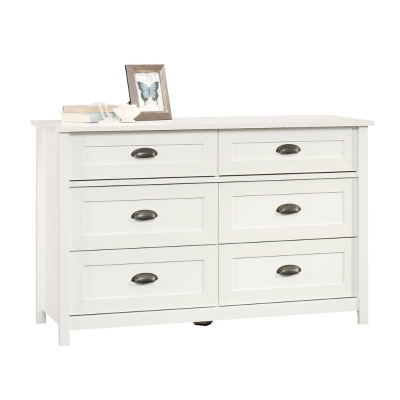 Photo 1 of *READ BELOW** Sauder County Line 6 Drawer Dresser in Soft White
