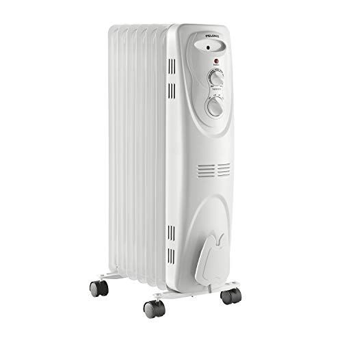 Photo 1 of *READ BELOW** PELONIS PHO15A2AGW, Basic Electric Oil Filled Radiator, 1500W Portable Full Room Radiant Space Heater with Adjustable Thermostat, White, 26.10 X 14.20
