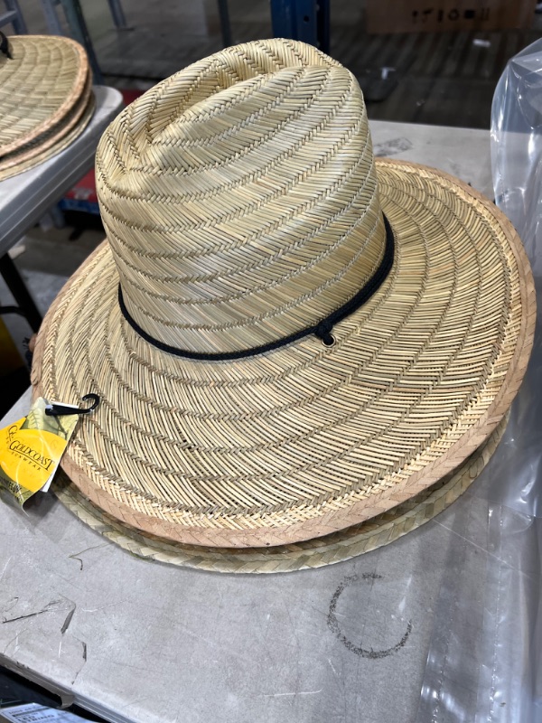 Photo 3 of Gold Coast Straw Hat with 4.5in. Brim and UV Protection (4PACK)