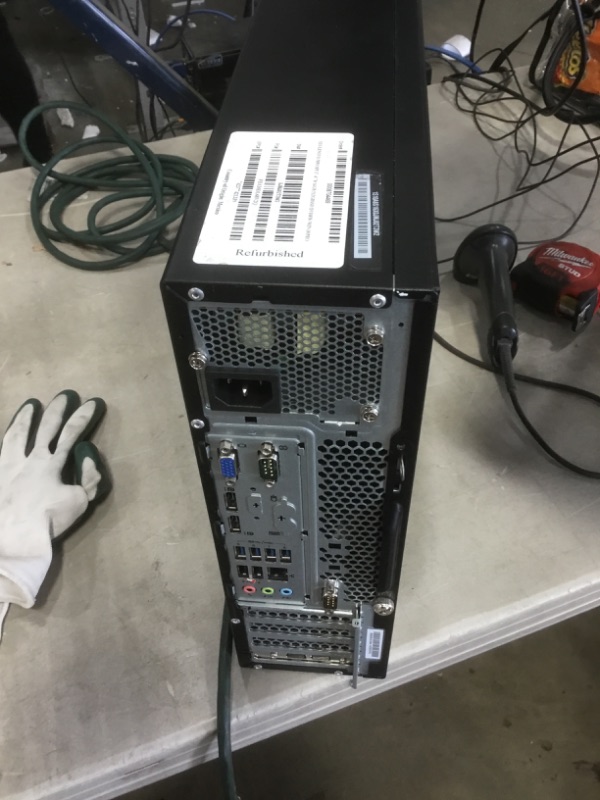 Photo 3 of DAMAGED, PARTS ONLY
 SEE NOTES
lenovo ThinkCentre M93p Business Class Desktop, Quad Core i7 4770 3.4Ghz, 16GB DDR3 RAM, 512GB SSD Hard Drive, DVD-RW, Windows 10 Pro (Renewed)