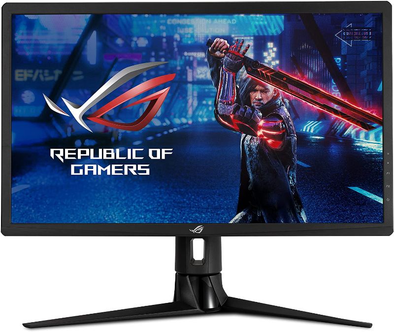 Photo 1 of (DOES NOT TURN ON) ASUS ROG Strix 27” 4K HDR 144Hz DSC Gaming Monitor (XG27UQR) - UHD (3840 x 2160), IPS, 1ms, Extreme Low Motion Blur, DisplayHDR 400, DCI-P3 90%, G-SYNC Compatible, Eye Care, DisplayPort, HDMI, USB 3.0
**WILL NOT POWER ON**
