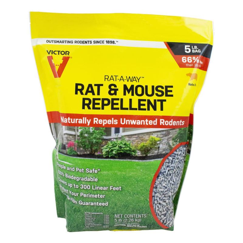 Photo 1 of CASE OF 6 Victor Rat-a-Way 5 Lbs. Rat and Mouse Repellent Granules
