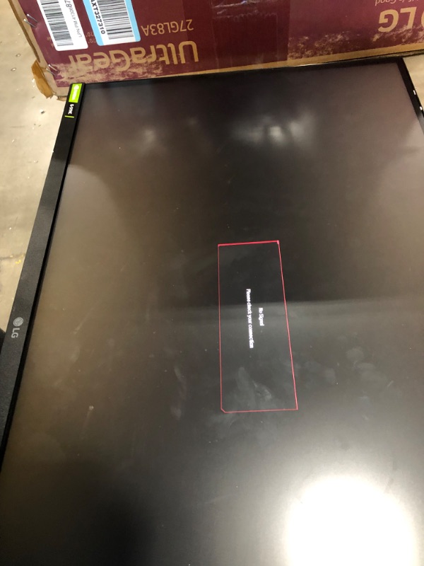 Photo 8 of USED LG 27GL83A-B 27 Inch Ultragear QHD IPS 1ms NVIDIA G-SYNC Compatible Gaming Monitor, Black
**MINOR SUDGES ON SCREEN CAN BE EASILY CLEANED, GREAT WORKING CONDITION** 