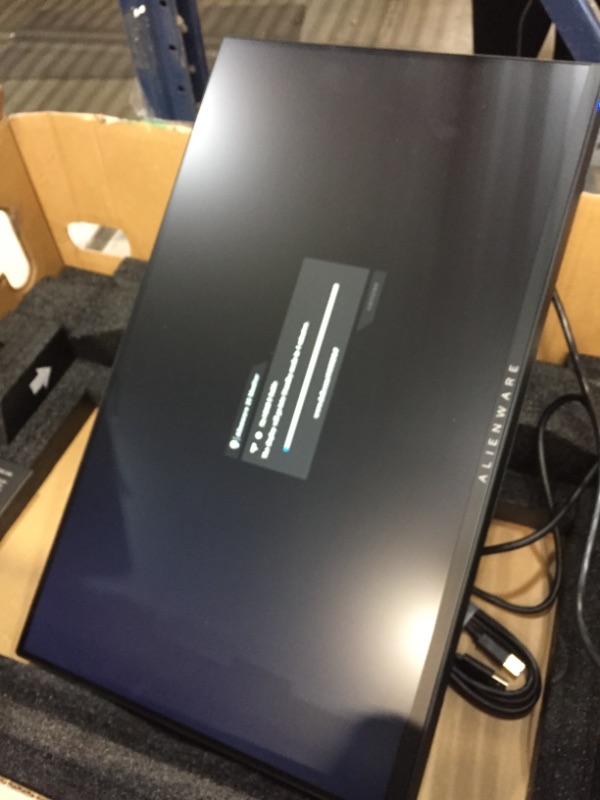 Photo 1 of USED Alienware 240Hz Gaming Monitor 24.5 Inch Full HD Monitor with IPS Technology, Dark Gray - Dark Side of the Moon - AW2521HF
