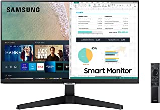 Photo 1 of SAMSUNG M5 Series 24-Inch FHD 1080p Smart Monitor & Streaming TV (Tuner-Free), Netflix, HBO, Prime Video, & More, Apple Airplay, Bluetooth, Built-in Speakers, Remote Included (LS24AM506NNXZA)
