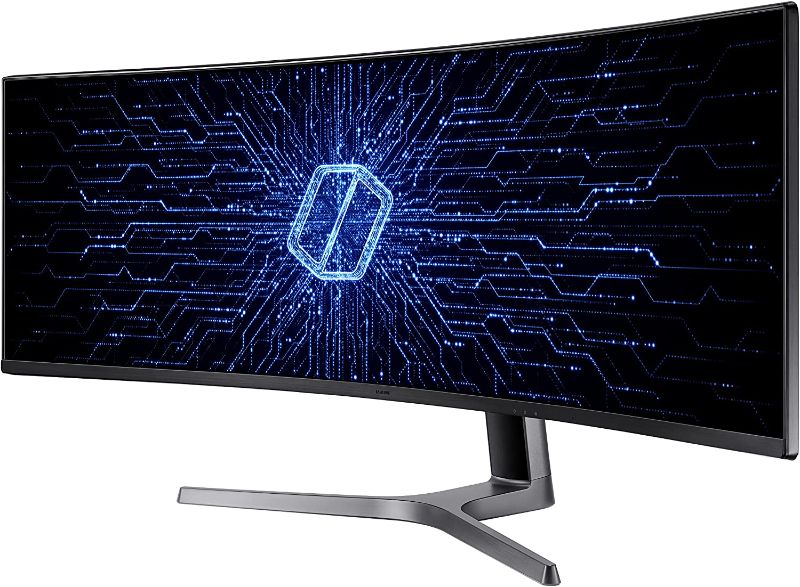 Photo 1 of TURNS ON BUT DOES NOT DISPLAY ANYTHING**SAMSUNG LC49RG90SSNXZA 49-Inch CRG9 Curved Gaming Monitor, Black, QHD, 120Hz
