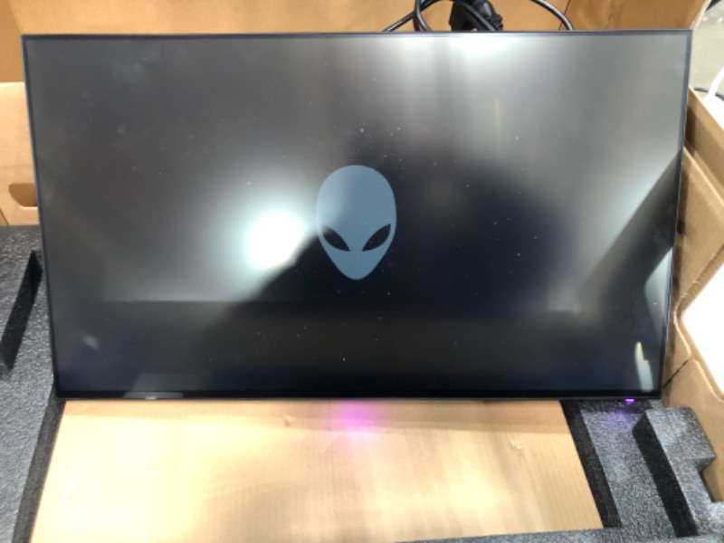 Photo 4 of Alienware 27 Gaming Monitor - AW2721D (Latest Model) - 240Hz, 27-inch QHD, Fast IPS Monitor with VESA DisplayHDR 600, NVIDIA G-SYNC Ultimate Certification and IPS Nano Color Technology, White, XW3CK
