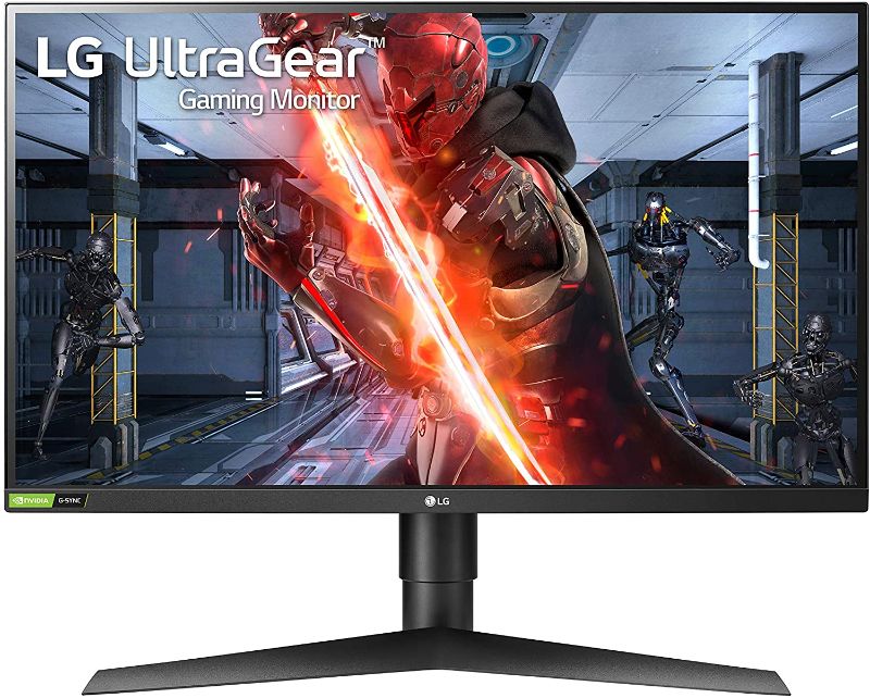 Photo 1 of LG 27GN750-B UltraGear Gaming Monitor 27” FHD (1920x1080) IPS Display, 1ms Response, 240HZ Refresh Rate, G-SYNC Compatibility, 3-Side Virtually Borderless Design, Tilt, Height, Pivot Stand - Black
