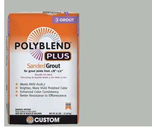 Photo 1 of 
Custom Building Products
Polyblend Plus #546 Cape Gray 25 lb. Sanded Grout