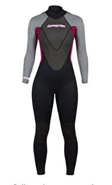 Photo 1 of Hyperflex Access Men’s and Women’s Full Body 3mm Backzip Wetsuit - Warm 4-Way Stretch Neoprene - Adjustable Collar and Flat Lock Construction - High Performance 50+ UV SHIELD
WOMENS SIZE 4
