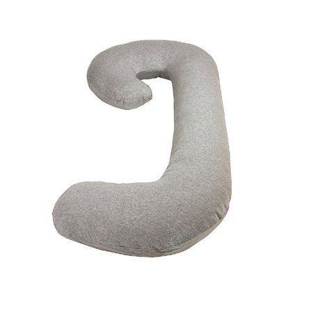 Photo 1 of Leachco Snoogle Chic Jersey Body Pillow - Heather Gray
