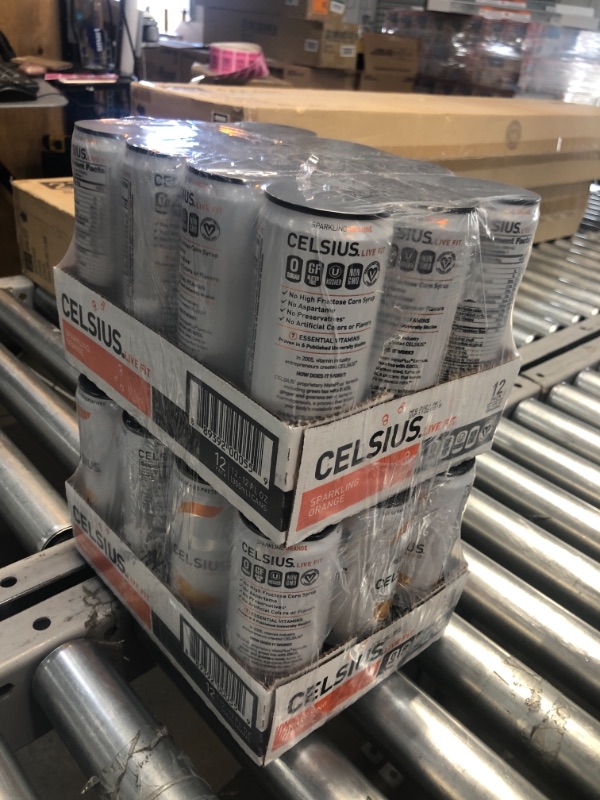 Photo 1 of CELSIUS Essential Energy Drink 12 Fl Oz, Sparkling Orange (Pack of 12)
expires Nov 2022
2 ct