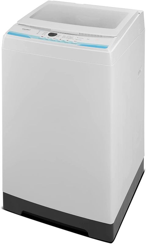 Photo 1 of COMFEE’ 1.6 Cu.ft Portable Washing Machine, 11lbs Capacity Fully Automatic Compact Washer with Wheels, 6 Wash Programs Laundry Washer with Drain Pump, Ideal for Apartments, RV, Camping, Ivory White
METAL DENTED