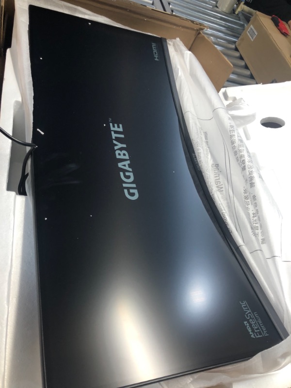 Photo 2 of GIGABYTE G34WQC 34" 144Hz Ultra-Wide Curved Gaming Monitor, 3440 x 1440 VA 1500R Display, 1ms (MPRT) Response Time, 90% DCI-P3, VESA Display HDR400, FreeSync Premium
