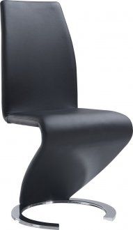 Photo 1 of D9002DC-BL Dining Chair Set of 4 in Black PU by Global