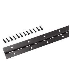 Photo 1 of 1-1/2 in. x 30 in. Oil-Rubbed Bronze Continuous Hinge 2 Pack 