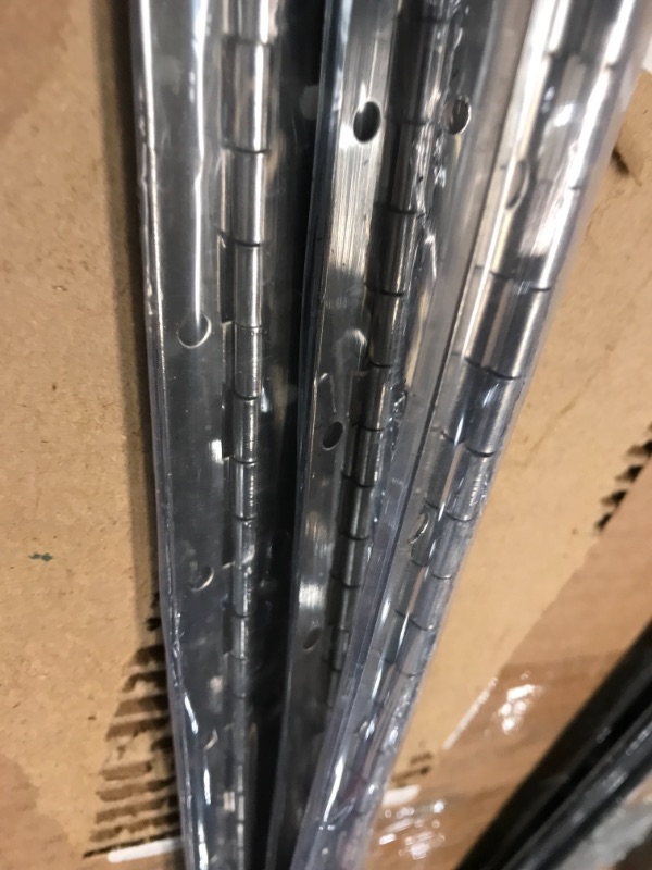 Photo 1 of 1-1/16 in. x 30 in. Bright Nickel Continuous Hinge
