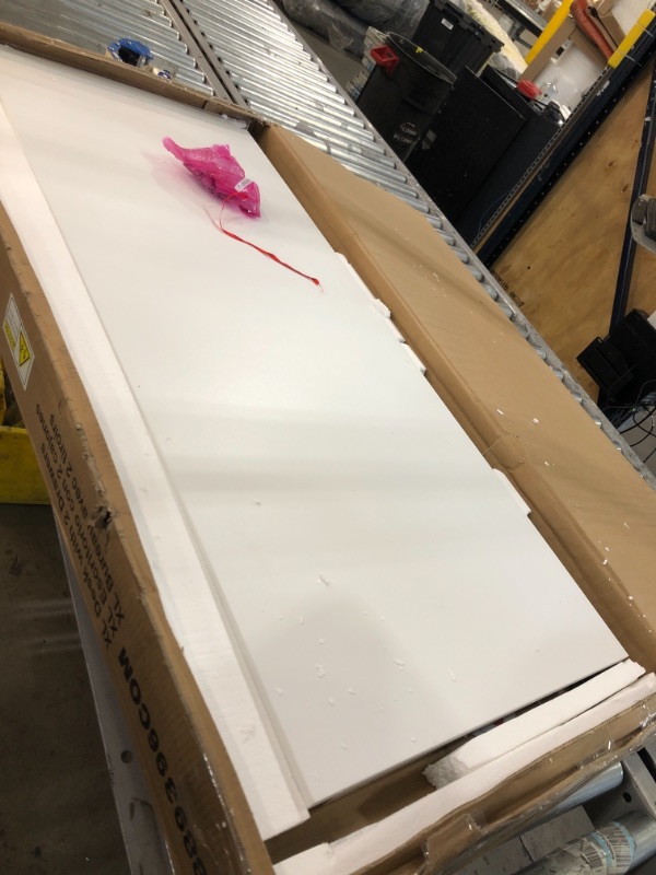 Photo 1 of Ameriwood Home Large Parsons 48"W Desk with 2 Drawers, White (9889396COM)