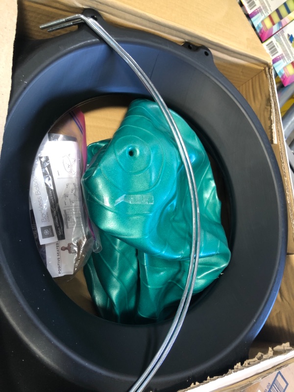 Photo 2 of Gaiam Classic Backless Balance Ball Chair – Exercise Stability Yoga Ball Premium Ergonomic Chair for Home and Office Desk with Air Pump, Exercise Guide and Satisfaction Guarantee
