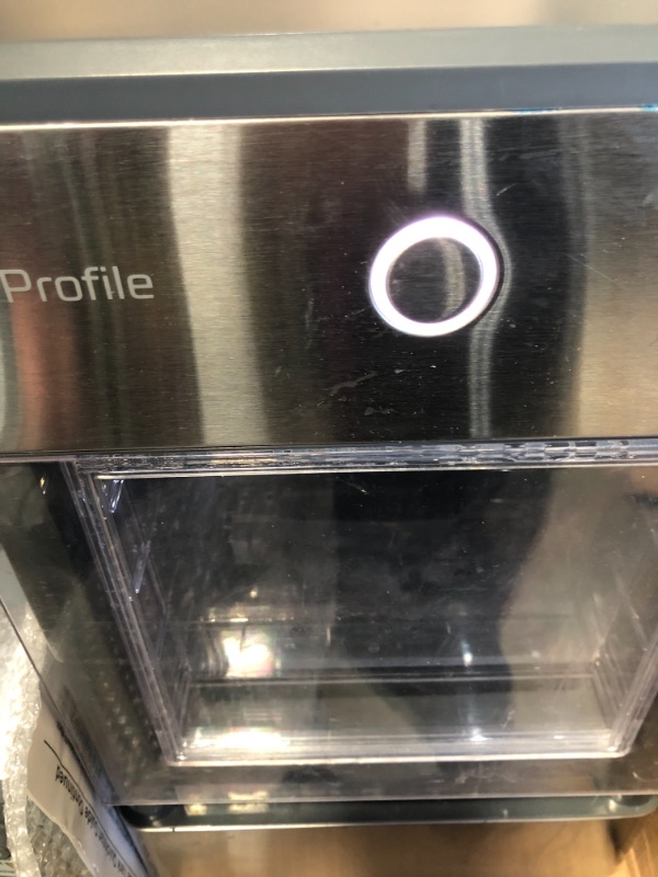 Photo 4 of GE Profile Opal | Countertop Nugget Ice Maker with Side Tank | Portable Ice Machine with Bluetooth Connectivity | Smart Home Kitchen Essentials | Stainless Steel Finish | Up to 24 lbs. of Ice Per Day
