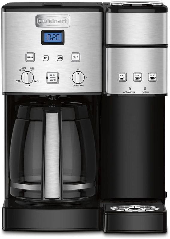 Photo 1 of Cuisinart SS-15P1 Coffee Center 12-Cup Coffeemaker and Single-Serve Brewer, Silver
