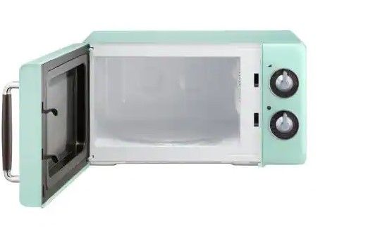 Photo 1 of Magic Chef Retro 0.7 cu. ft. Countertop Microwave in Mint Green