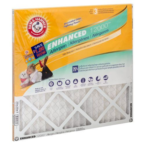 Photo 1 of 12pck- Arm & Hammer Enhanced 12000 / Pet Fresh Air Filters 20 x 20 x 1